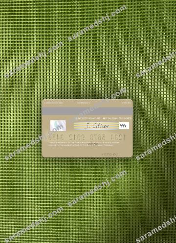 Paraguay Banco Amambay visa debit card photolook back